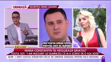 Fostul soț al Mariei Constantin: ”I-am mulțumit lui Dumnezeu că m-a scăpat de o așa soție”