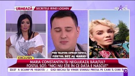 Fostul soț al Mariei Constantin: ”Maria și-a lăsat copilul de bunăvoie”