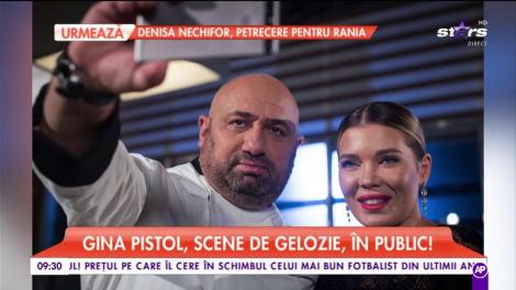 Gina Pistol a avut o scenă de gelozie, în public! O concurentă l-a pupat pe Scărlătescu
