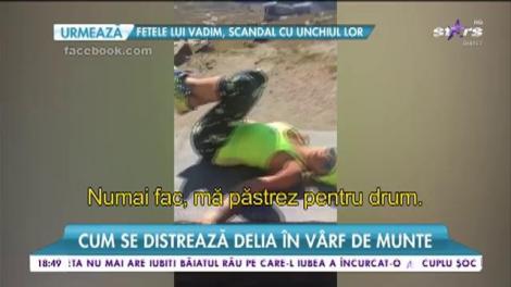 Delia şi-a luat prietenii şi a plecat pe munte! Ce vârf a mai cucerit jurata de la "X Factor"