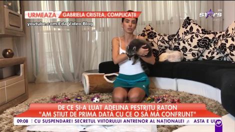 Adelina Pestriţu a dezvăluit de ce a ales să îşi cumpere un raton: "Este animalul meu preferat din copilărie"