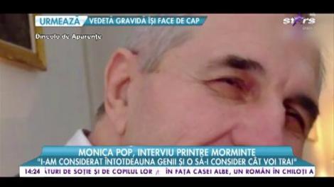Monica Pop, interviu emoționant, în cimitir: „E normal să mai vii, să pui o floare"