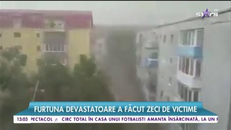 Furtuna devastatoare din vestul țării a făcut zeci de victime