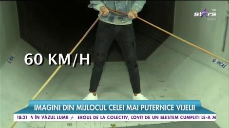 Imagini din mijlocul celei mai puternice vijelii! Ce efecte poate avea vântul la viteză de peste 60 de km la oră