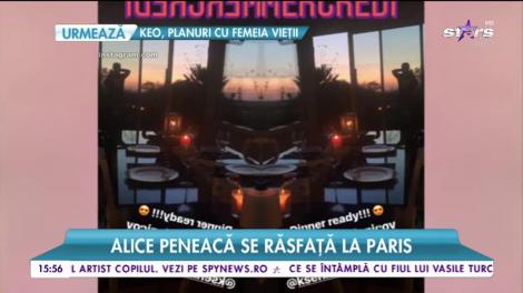 Alice Peneacă se răsfață la Paris
