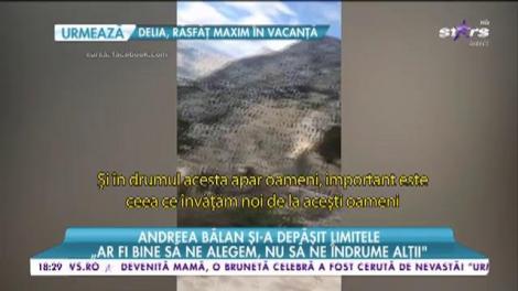 Andreea Bălan și-a depășit limitele: "Fiecare dintre noi, în viață, urcăm un munte"