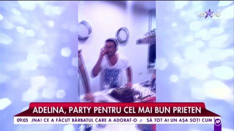 Adelina Pestrițu a dat party pentru cel mai bun prieten. La petrecere a venit și noul iubit