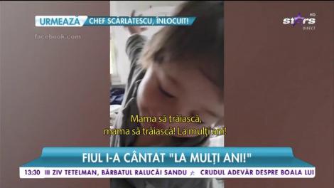 Dana Rogoz, super mesaj chiar de ziua ei. Fiul i-a cântat „La mulți ani!”