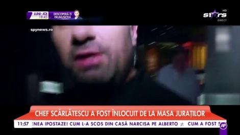 Chef Scărlătescu a fost înlocuit de la masa juraţilor "Chefi la Cuţite"