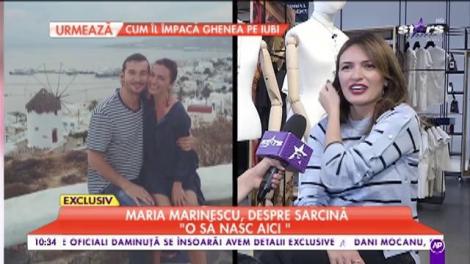 Maria Marinescu vorbește despre sarcină: „Am aproape șase luni”