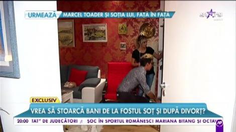 Vrea să stoarcă bani de la fostul soț și după divorț? Florin are apartamentul de la Philip Clements