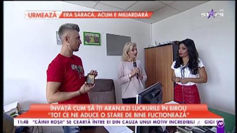 Învaţă cum să îţi aranjezi lucrurile în birou: "Cei care lucrează nu trebuie să stea pe direcţia uşii"