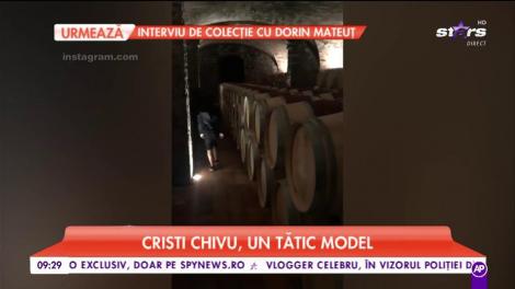 Adelina și Cristi Chivu sunt părinți cu normă întreagă. Și-au dus fiicele să vadă cum se culeg strugurii