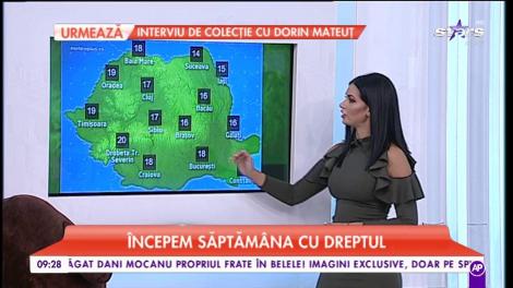 Începem săptămâna cu dreptul. Maximele ajung până la 20 °C