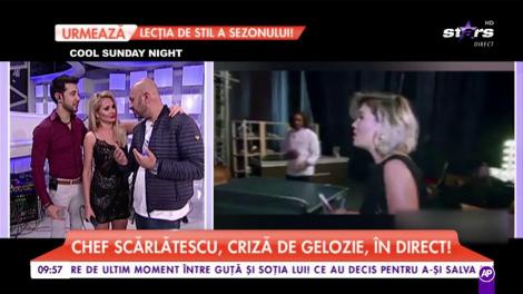 Chef Scărlătescu, criză de gelozie, în direct! Ce i-a spus Ginei Pistol referitor la relația cu Smiley