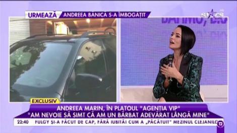 Andreea Marin a confirmat relaţia cu noul iubit: "Da, sunt liniştită şi fericită. Noi am mai ieşit împreună şi înainte"