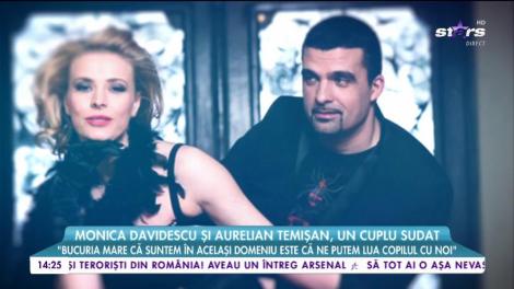 Monica Davidescu şi Aurelian Temişan, un cuplu sudat. „La Monica mi-a plăcut simplitatea și eleganța ei”