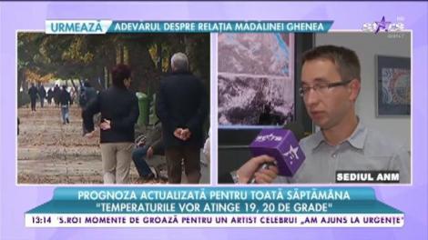 Prognoza meteo actualizată pentru toată săptămâna: "Vom avea parte de o vreme caldă"