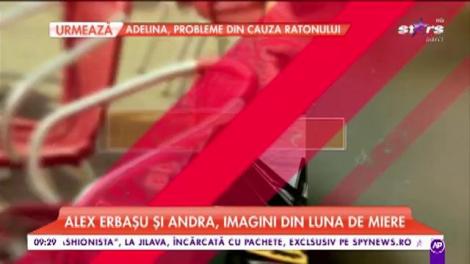 Alex Erbașu și Andra, imagini din luna de miere
