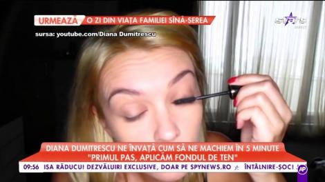 Diana Dumitrescu ne învaţă cum să ne machiem în cinci minute: ”Este foarte important ca pielea să fie hidratată”