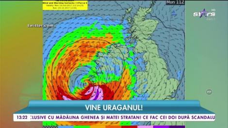 Uraganul Ophelia ajunge în Europa, autorităţile irlandeze sunt în alertă