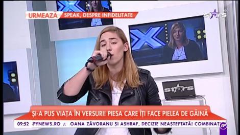 Diana Lavic și-a pus viața în versuri! Ascultă piesa campioanei care i-a lăsat fără cuvinte pe jurații de la X Factor