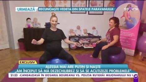 Alessia mai are puțin și naște. „M-am obilnuit cu durerile”