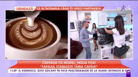 Cafeaua cu model, noua fiţă: "Trebuie să scoateţi bulele din lapte ca să faceţi un desen"