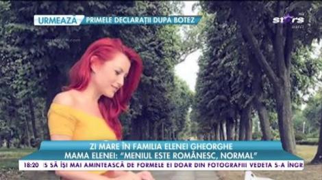 Zi mare în familia Elenei Gheorghe: "Conel este un soţ extraordinar, pentru că este foarte implicat"