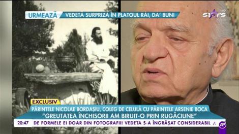 Nicolae Bordașiu, coleg de celulă cu Arsenie Boca: "Părintele era închis din pricina faptului că m-a vizitat pe mine"