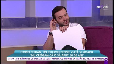 Florin Chilian, un interviu despre viață și moarte: "Am scăpat de presiunea unei bătrâneți urâte"