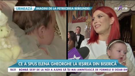 Primele declarații după botezul Bebelindei: "Ne-am bucurat foarte mult, a fost un moment emoționant"