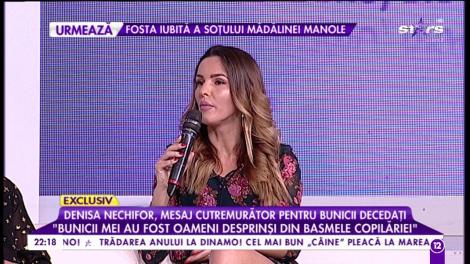 Denisa Nechifor, mesaj cutremurător pentru bunicii decedați: ”Bunicii mei au fost oameni desprinși din basmele copilăriei”