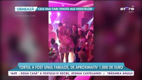 Un botez cât o nuntă. Tortul a fost unul fabulos, de aproximativ 1.000 de Euro