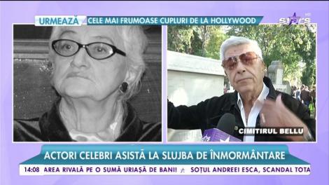 Actrița Olga Tudorache, condusă pe ultimul drum. Fiul actriței a venit din America, pentru înmormântare