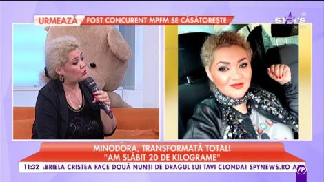 Minodora este de nerecunoscut! Tranformarea totală prin care a trecut artista: "Am slăbit 20 de kilograme. În loc de trei mici, acum mănânc doar unul"