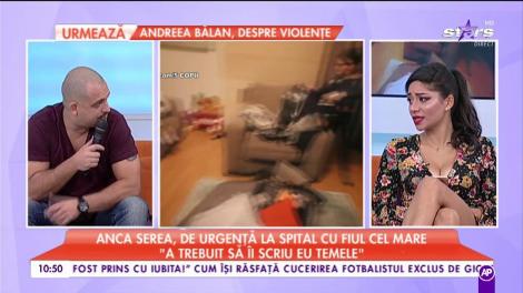 Anca Serea, de urgenţă la spital cu fiul cel mare