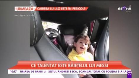 Băieţelul lui Messi, pasionat de muzicăl! Micuţul cântă şi dansează pe o piesă pentru copii. Imaginile sunt adorabile!