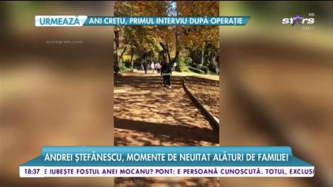 Andrei Ștefănescu, momente de neuitat alături de familie! Artistul își ia rolul de tată în serios