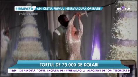 Extravaganța nu are limite. Au taiat tortul de 75.000 de dolari cu sabia