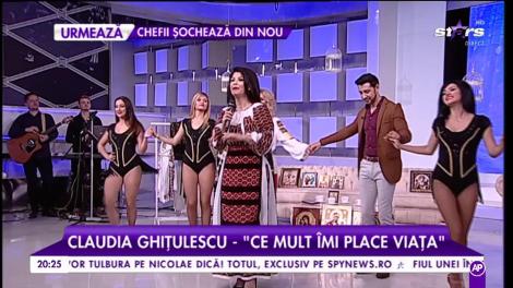 Claudia Ghițulescu interpretează, în premieră, cea mai nouă piesă ”Ce mult îmi place viața”