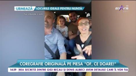 Aurelian Temișan se distrează de minune cu familia. Show în mașină alături de cei dragi