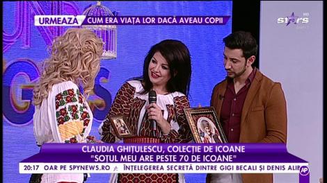 Claudia Ghițescu, colecție de icoane: ” De sfântul Nicolae am cumpărat 40 de icoane și le-am impărțit la rude”