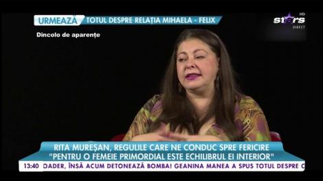Rita Mureşan, reguli care ne conduc spre fericire: "E important să ne respectăm părinţii"
