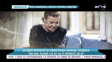 Ultimul interviu al prinţesei Marina Sturdza: "Eram foarte săraci"