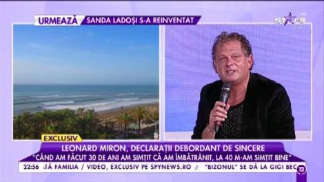 Leonard Miron, îndrăgitul prezentator tv, declarații debordant de sincere