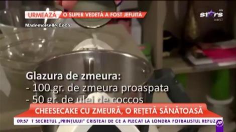 Diana Dumitrescu, a luat lecții în bucătărie. Vedeta a pregătit  „Cheesecake cu zmeură”