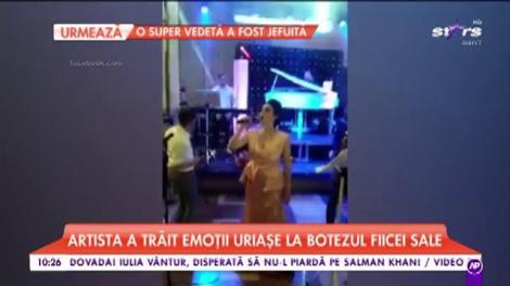 Viorica Macovei și-a botezat fetița. La petrecere au fost prezenți artiști de top