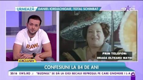 La mulți ani, Draga Olteanu Matei!: ”Vă mulțumesc că v-ați gândit la mine cât încă mai sunt în viață”