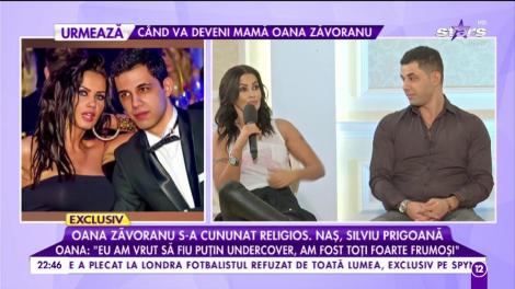 Oana Zăvoranu s-a cununat religios, iar naș a fost Silviu Prigoană. Oana: ”Eu am vrut să fiu puțin undercover, am fost toți foarte frumoși”